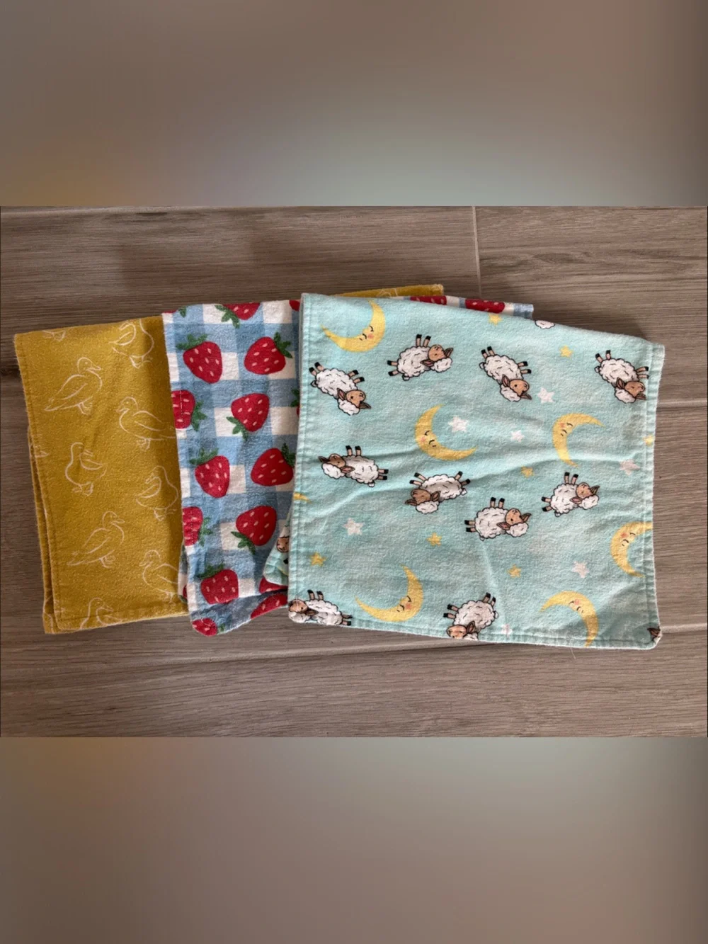 Vintage Handmade Baby Burp Cloths!